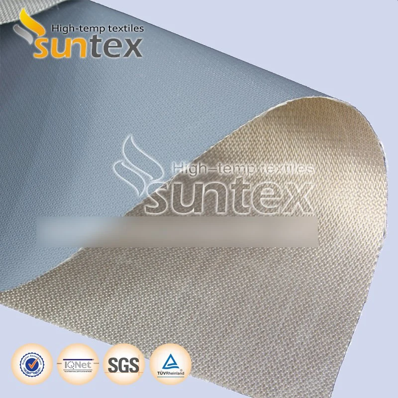 China Fiberglass Cloth High Temperature Thermocovers PTFE Coated Glass Fabric 1 Side 17oz Fire Barrier