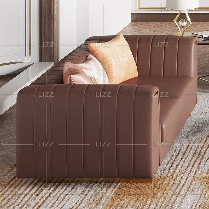 Good Quality European Modern Home Furniture Set Wholesale/Supplier Sectional Velvet Sofa with Luxury Fabric Stools