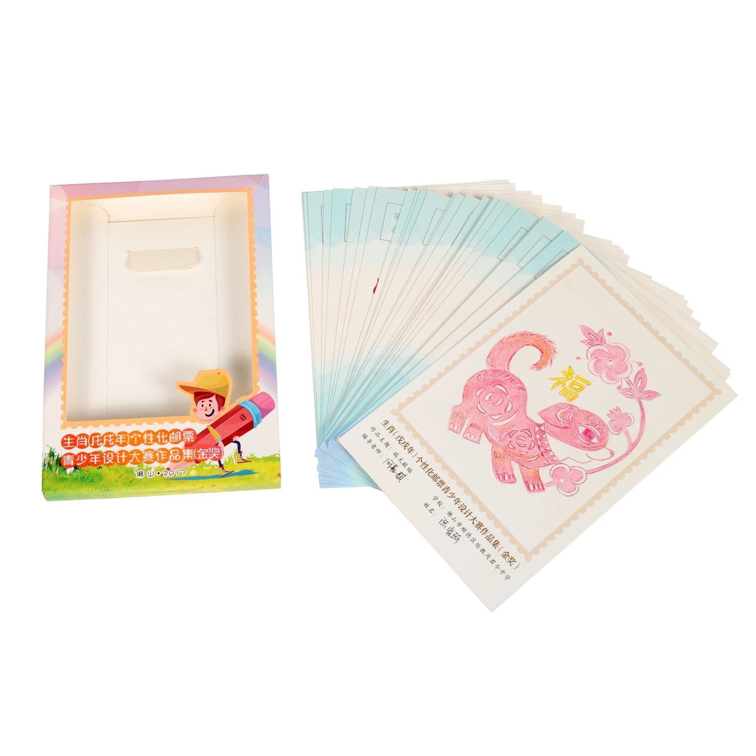 Publication du porte-carte d'enveloppe Post-impression du jeu de cartes