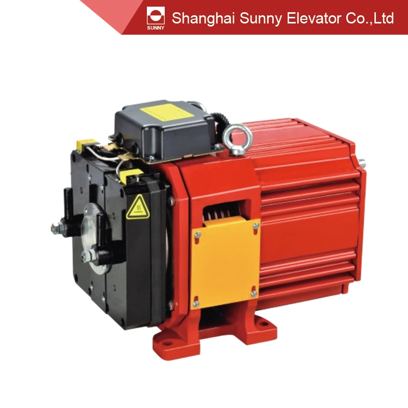 Load 320~450kg Permanent Magnet Synchronous Gearless Tractor for Lift Parts