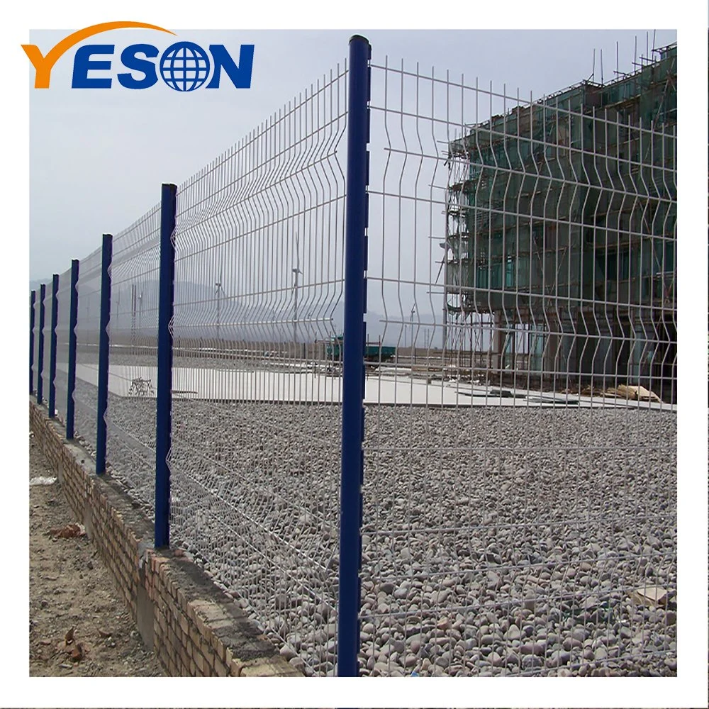 مسحوق أمان ثلاثي الأبعاد مغلف / PVC مغلف الفولاذ البناء ألواح سياج من النسيج الشبكي الملحوم بأسلاك حديدية