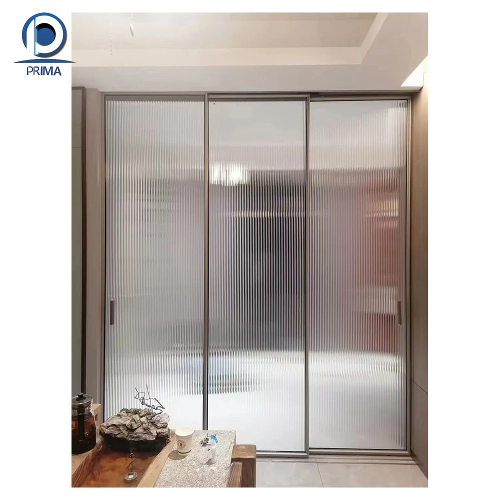 Aluminum Sliding Flush Glass Sliding Door Interior System