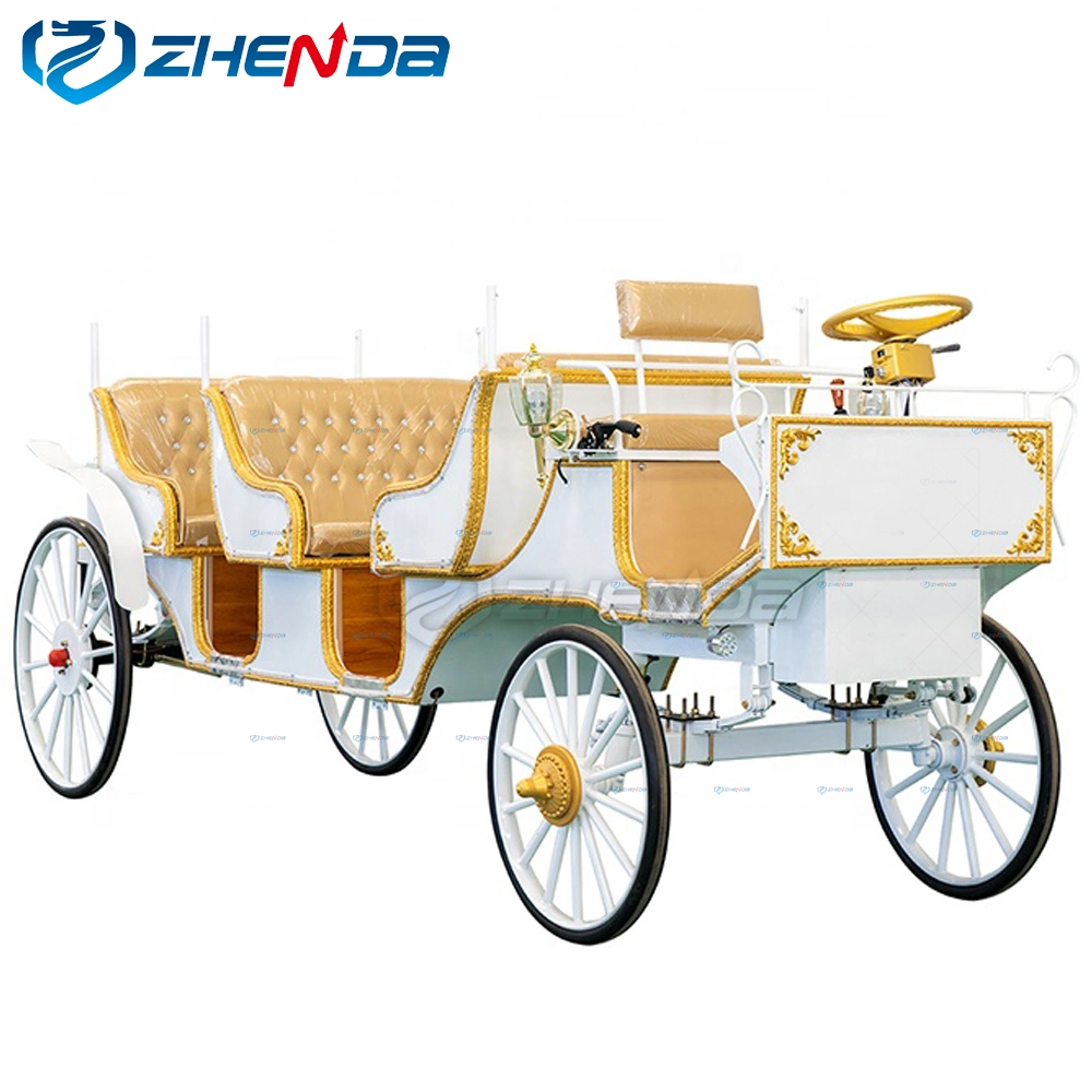 Used Royal Horse Carriage/Electric Sightseeing Cart/Tourist Shuttle Bus/Passenger Reception Vehicles