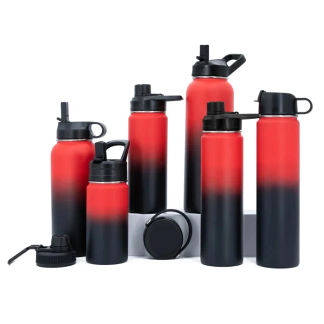 OEM Acceptable Wide Mouth Vacuum Insulated 304 Stainless Steel Outdoor Thermos Water Bottle