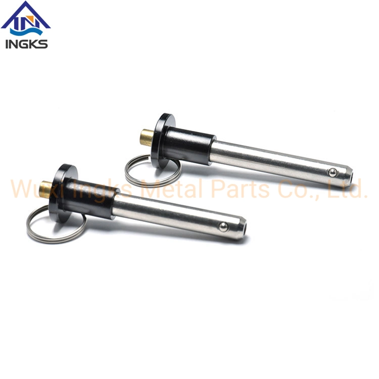 2022 Popular 18-8 Steel Button Handle Quick Release Pin Ball Locking Pin with Rings