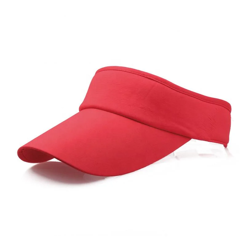 Mayorista/Proveedor bajo MOQ Grande largo Bill Blanco simple visera de sol Sombrero para deportes Unsiex Summer Sport Sun Visor Golf Gorra de tenis