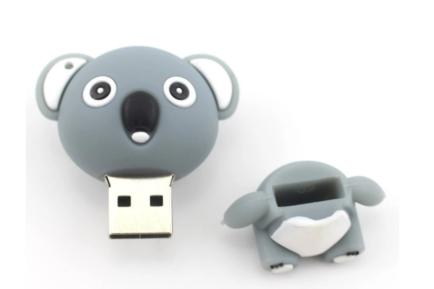 PVC Customized USB Flash Drive PVC Rubber Bear USB Stick OEM