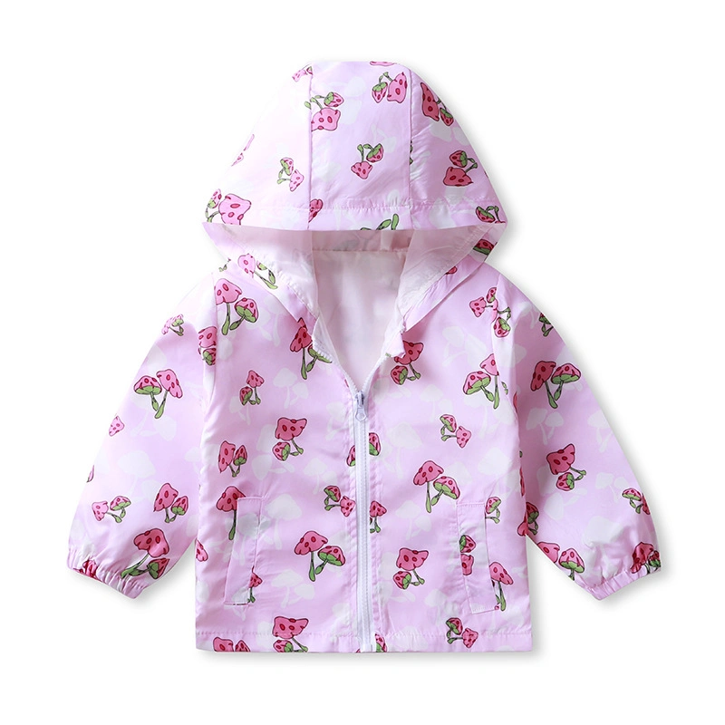 Enfants Enfants imprimé respirante léger Summer Rain veste imperméable