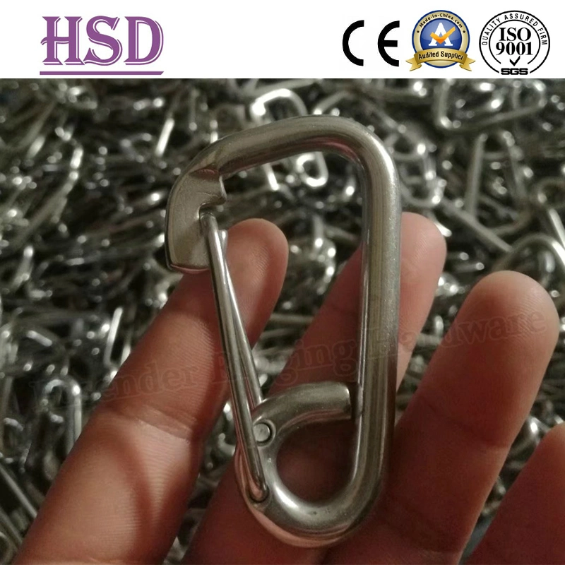 Stainless Steel AISI304/316 Rigging Simple Snap Spring Hook of Fitting