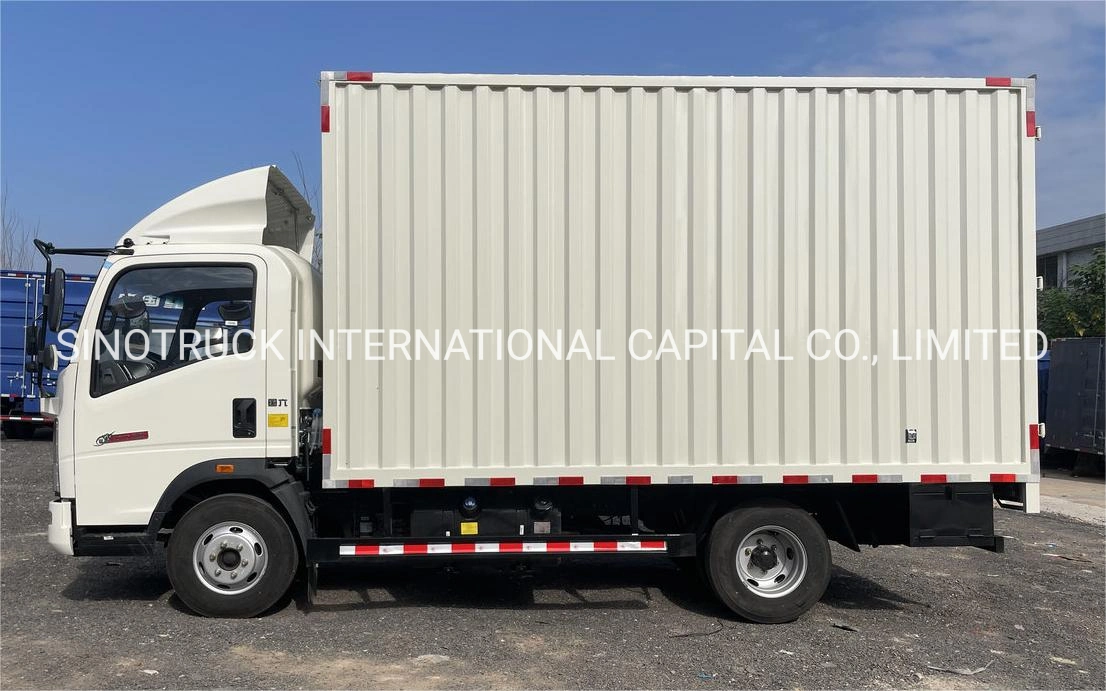 HOWO Brand Cargo Truck Mini/Light Truck Van Truck Box 6 Wheels 4X2 120-150HP 5.9m-8.9m 5-10ton Factory&prime; S Primary Source in Stock Factory Price