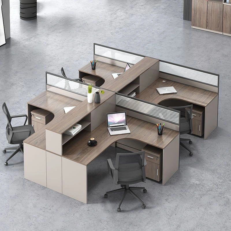 Simple and Modern Staff Desk Wood Furniture