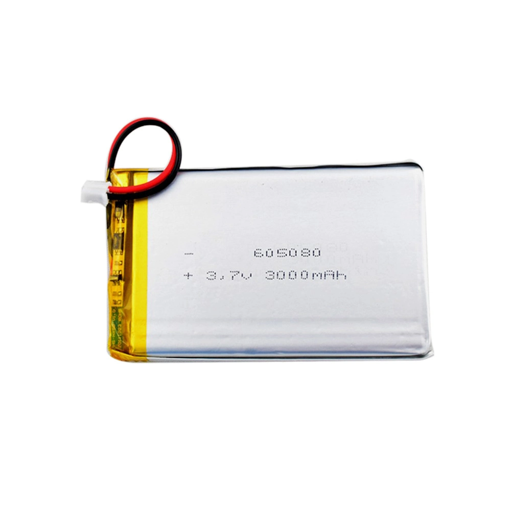 High Capacity Battery 3000mAh 605080 3.7V Rechargeable Li-ion Polymer Battery for Doorbell/Lamp