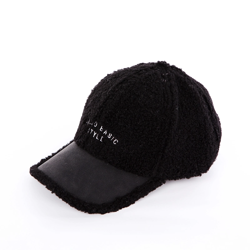 Warm Plush Artificial Wool Men Women Unisex Baseball Sports Cap