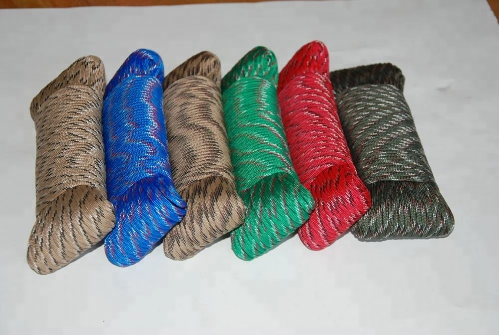 Camouflage Cord PP 32 Strands Braided Rope