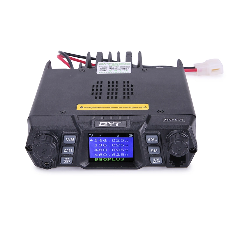 Radio móvil Qyt Kt-980plus con VHF UHF de 75W 55W Qual Mostrar móvil de Banda Dual transceptor para coche