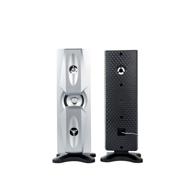 125W Sound Amplifier Double 6.5 Inch Speaker LED Tower Home Theater Active Speaker