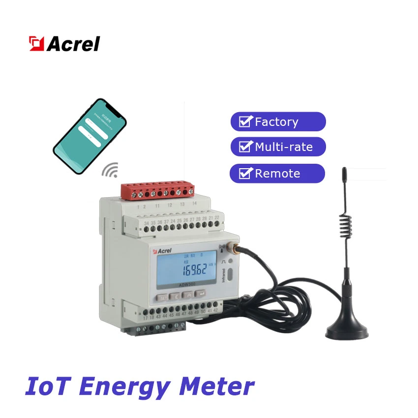 Fase 3 Sem Fio industrial Monitor de energia o dosador para monitoramento de energia on-line