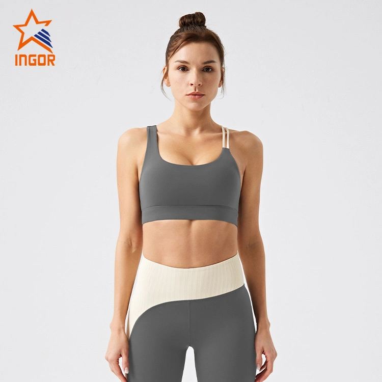 Ingor Sportswear Women Custom Activewear Recycle Clothing ropa de fitness sostenible Deporte Sujetador Yoga ropa de gimnasio