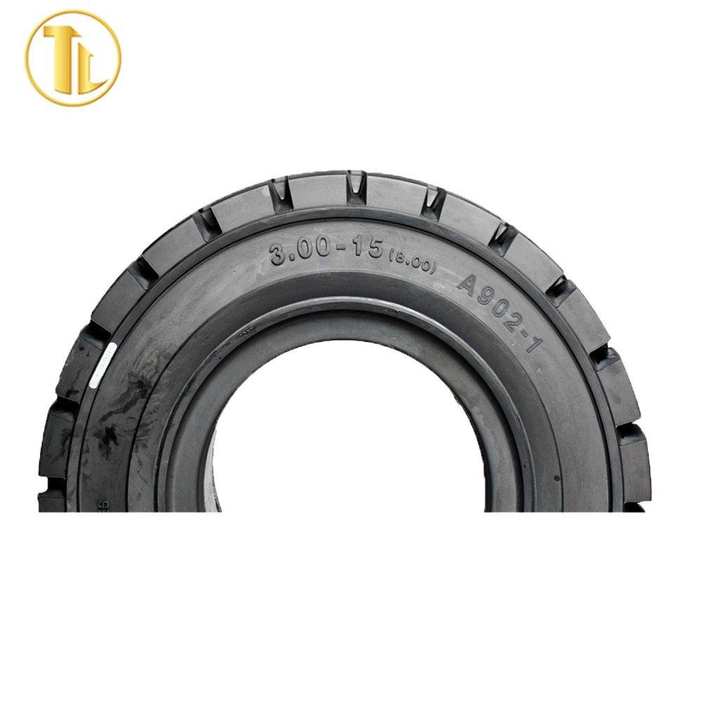 High Load and Heavy Wear-Resistant Forklift Solid Tire Wholsesale 300-15 250-15 8.25-15