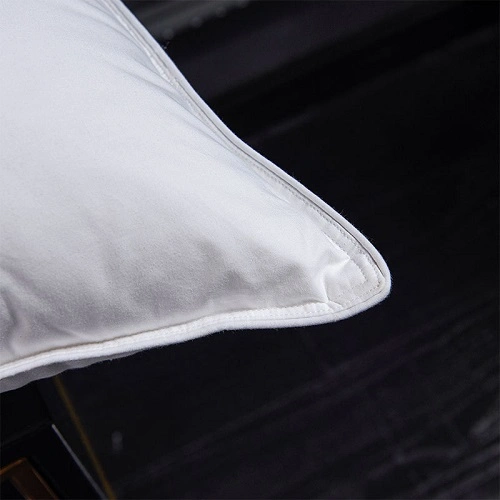 Wholesale/Supplier 85/15 White Soft Goose Down Pillow, 48X74cm Set of 2 Down Pillows Suitable for Allergy Sufferers