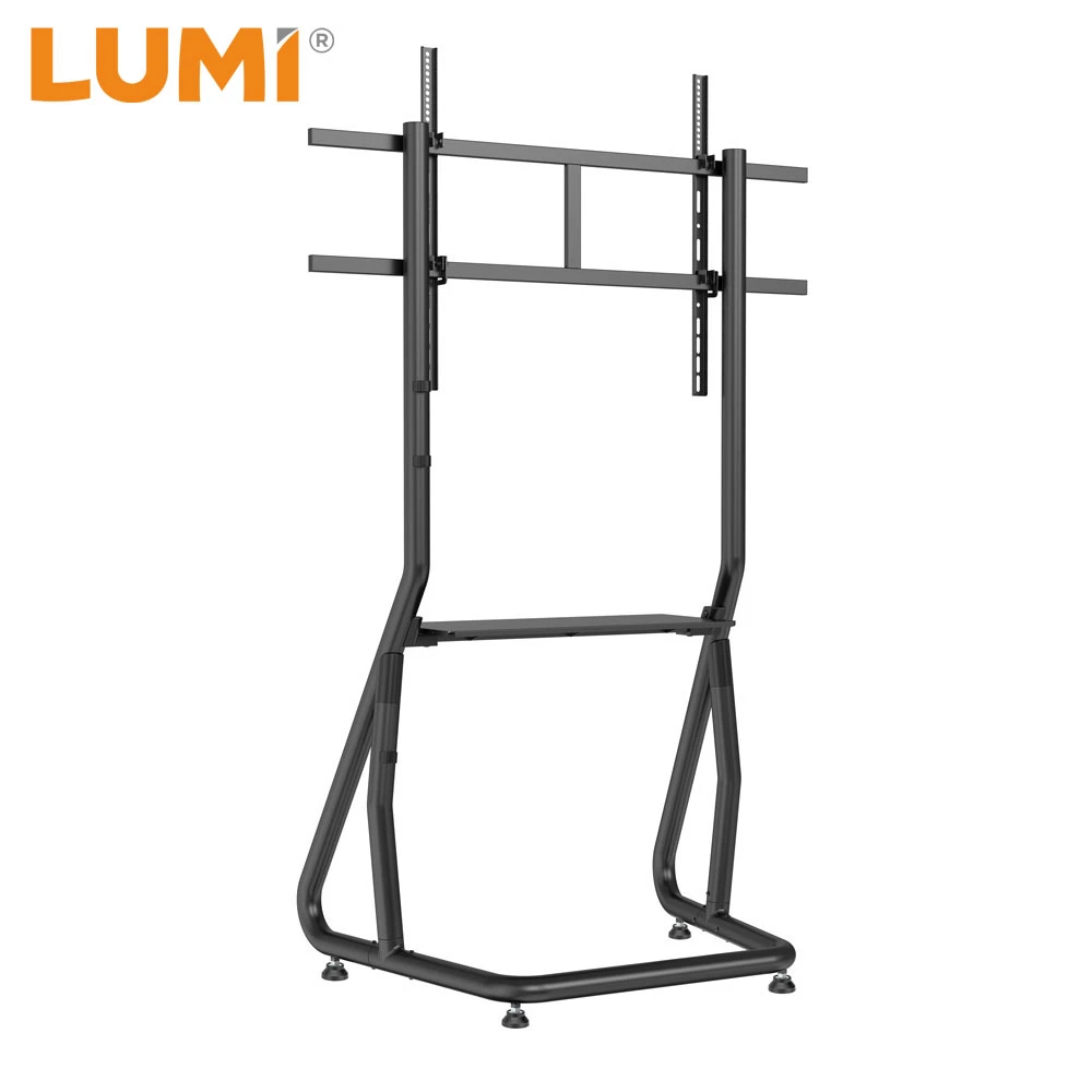 Heavy Duty Landscape LED TV Floor Stand with Lockable Casters