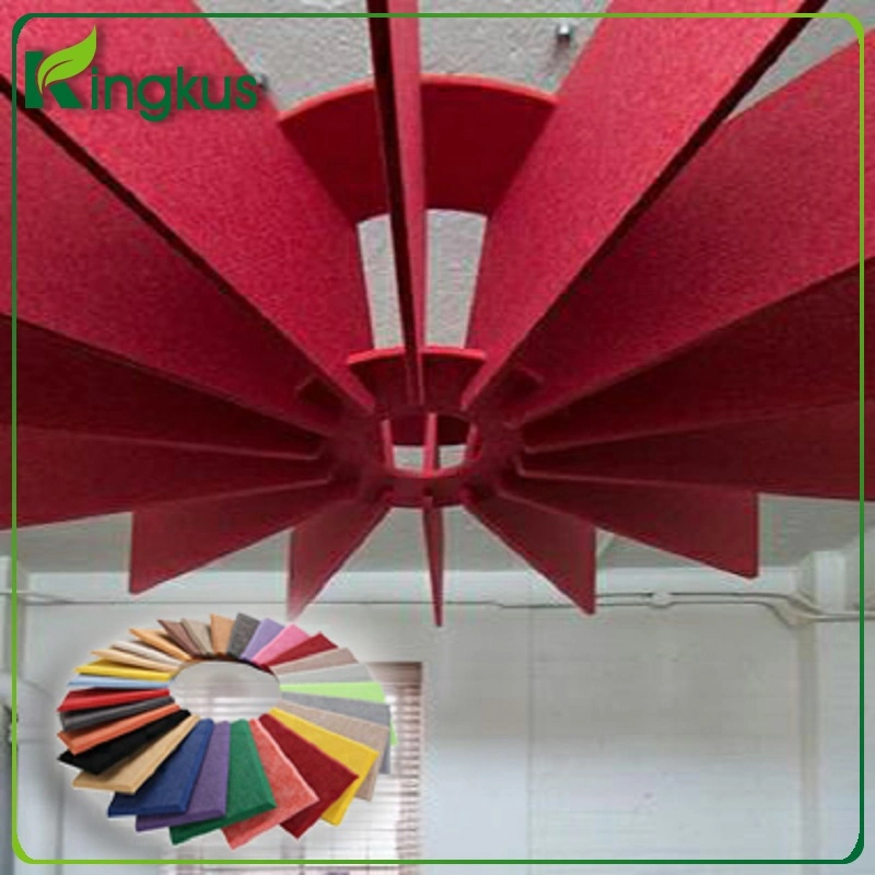 Sound Absorption Wall Panel Polyester Fiber Acoustic Board