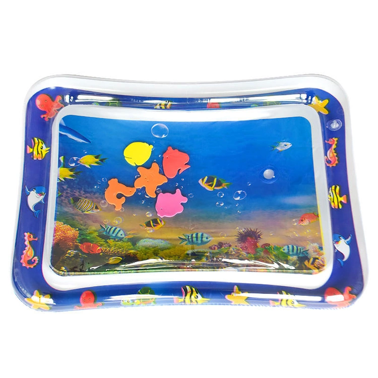 Baby Foldable Water Game Mat Inflatable Play Mat Floating Tummy Time Mat Toddler Waterproof Baby Water Mat