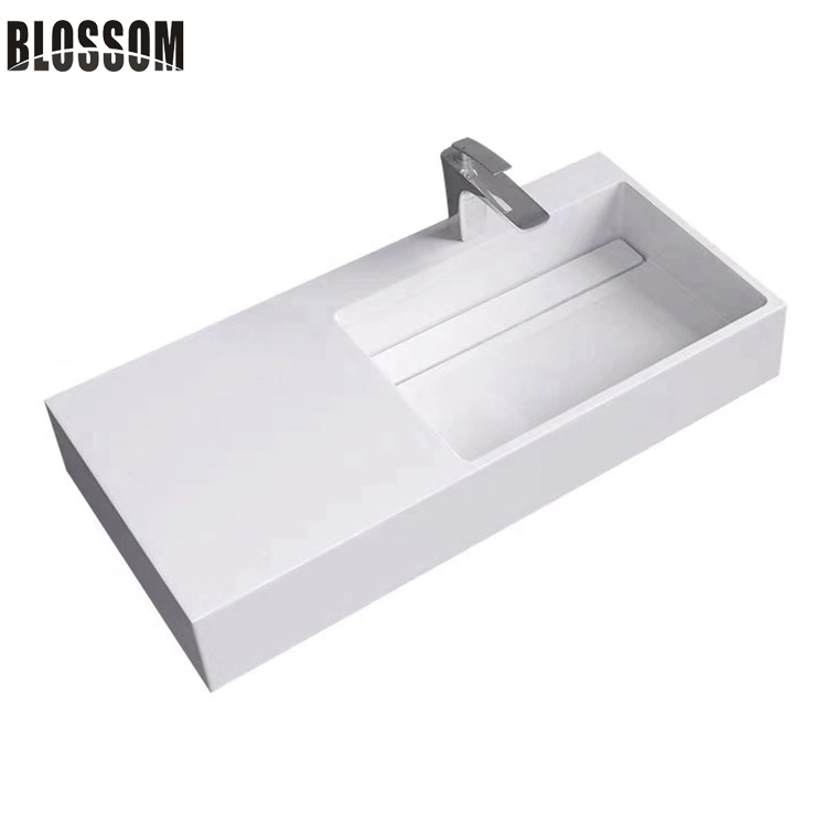 Bathroom Cabinet Artificial Solid Stone Acrylic Vanity Top with Integrated Sink