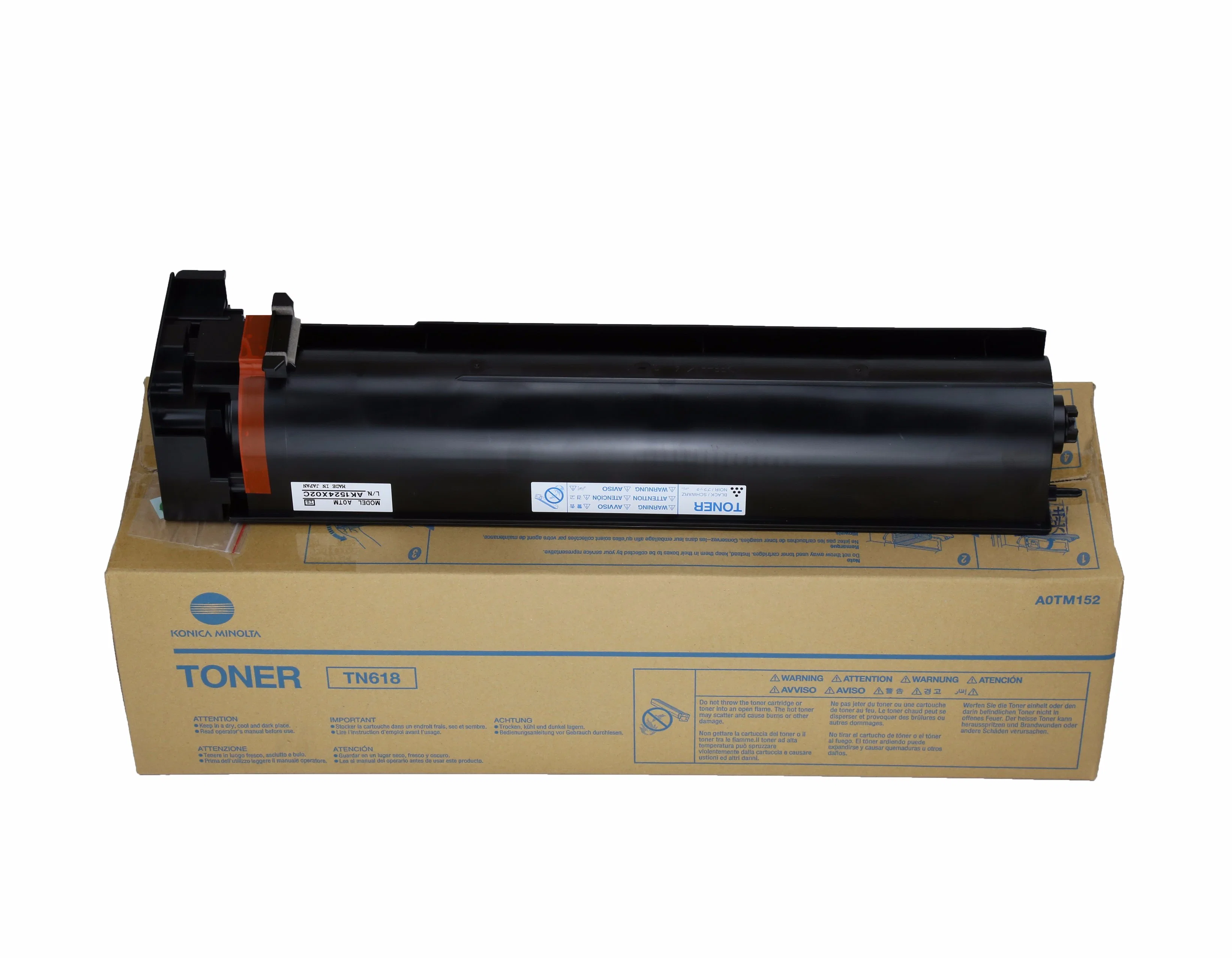 Black Printer Laser Tn618 Konica Minolta Toner Cartridge (Bizhub 552/652)