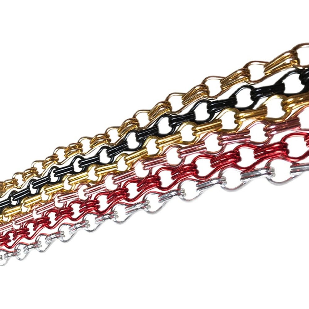 Colored Decorative Aluminum Double Jack Chain for Curtain