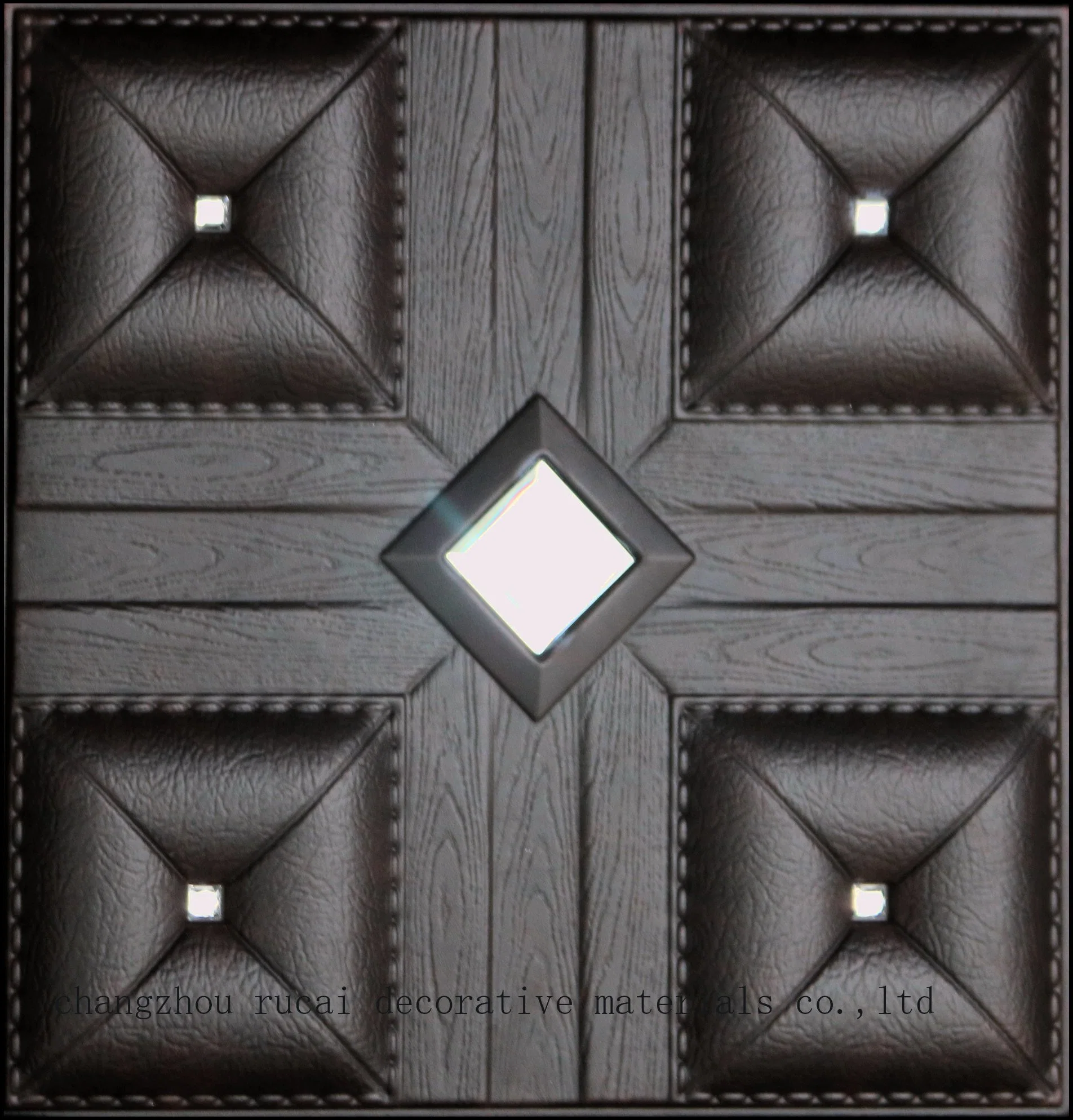 Hot Sale Wall Decor Sound Proof Faux Leather Wall Tile