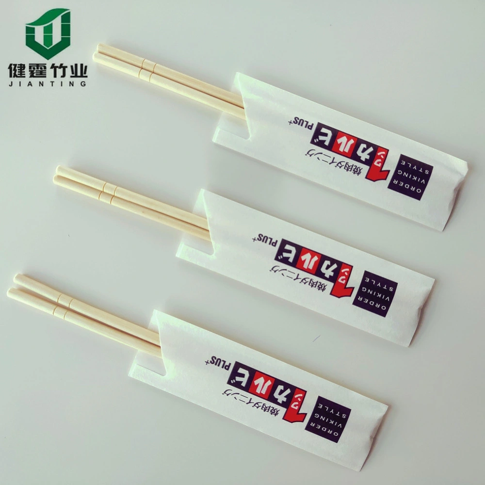 Hot Selling 20cm 21cm 23cm 24 Paper Wrapped Twins Sushi Chopsticks Japanese Wooden Wood Disposable Bamboo Chopsticks