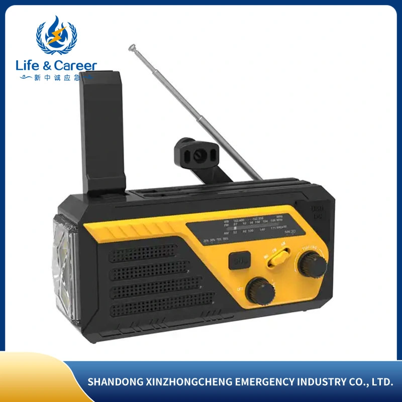 Sistema multifuncional de emergência portátil Rádio Digital Radio rádio portátil com o SOS lanterna