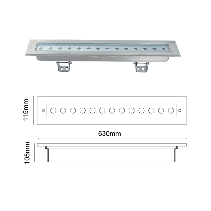 Party Supplies RGB 24W Stage Architectural Facade Lighting Outdoor Spotlight LED Wall Washer for Project