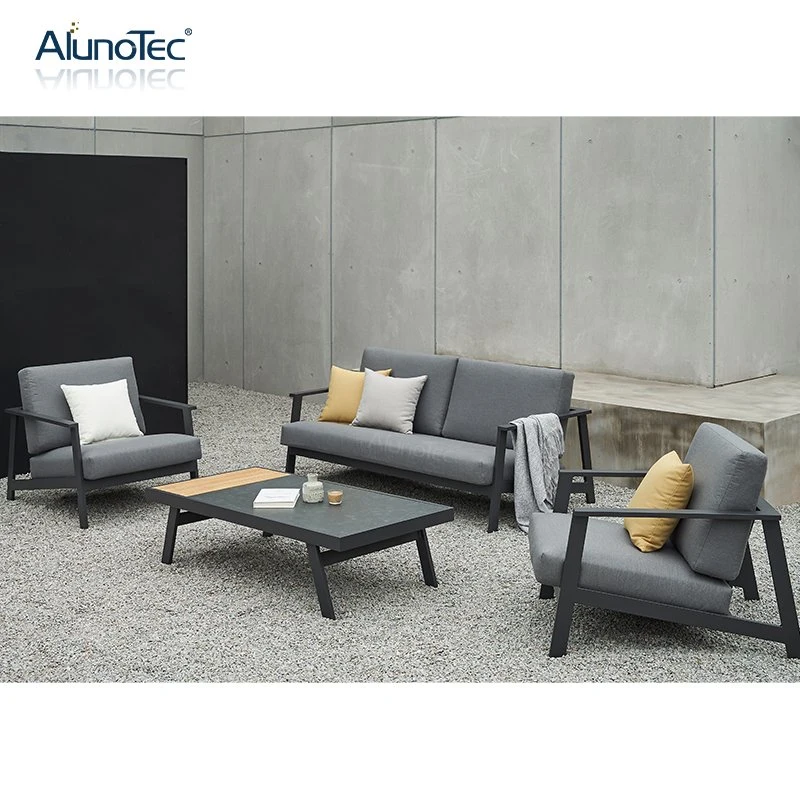 Modern Design Grey Sofa Garden Outdoor Lounge Furniture Sofa Set