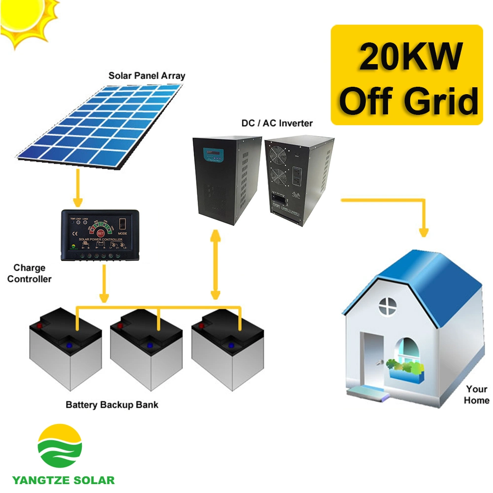 Hot Sale off Grid Solar Power Systemn 20kw for Home AC