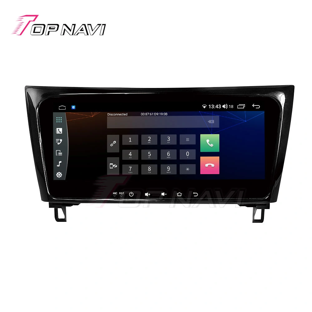 Haute résolution de la vidéo pour voiture Android Nissan X-Trail 2012 2013 2014 10.25 pouces écran tactile compatible GPS Player