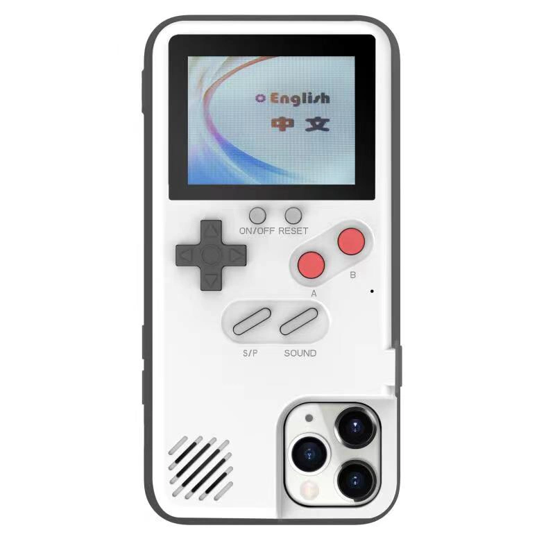 Games Gameboy Phone Cover for Phone X-14promax Soft TPU Can Play Blokus Game Console Cover for Phone