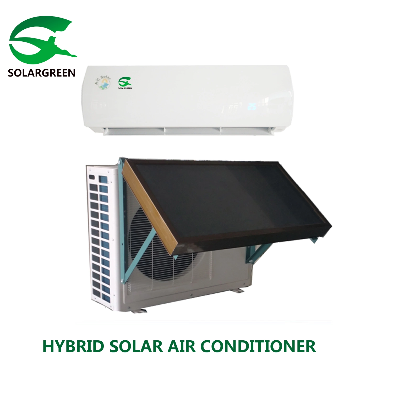 9000-24000BTU Solar Conditioner AC/DC Hybrid Solar Inverter Air Conditioner Flat Type