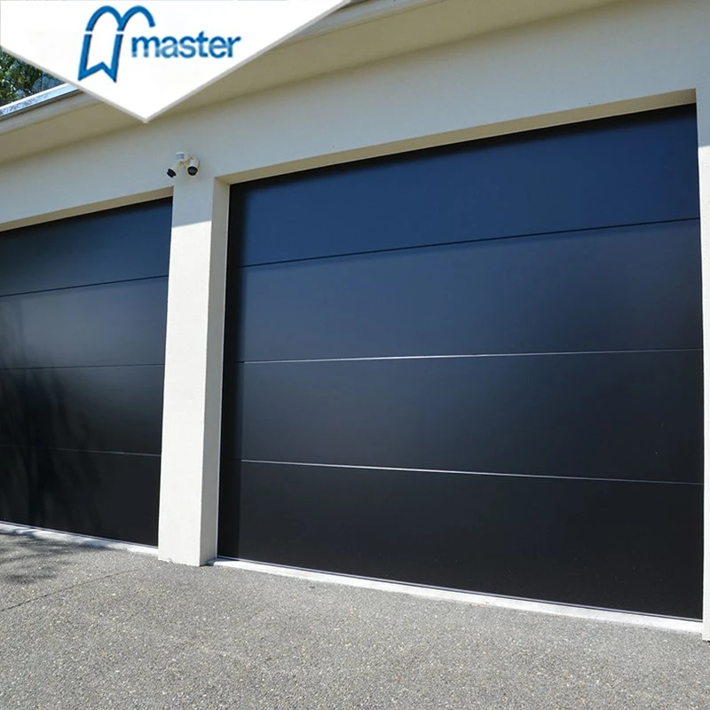 Master Well Top Selling Automatic Steel Foamed Insulated Flush Overhead Sectional Garage Door with Remote Control