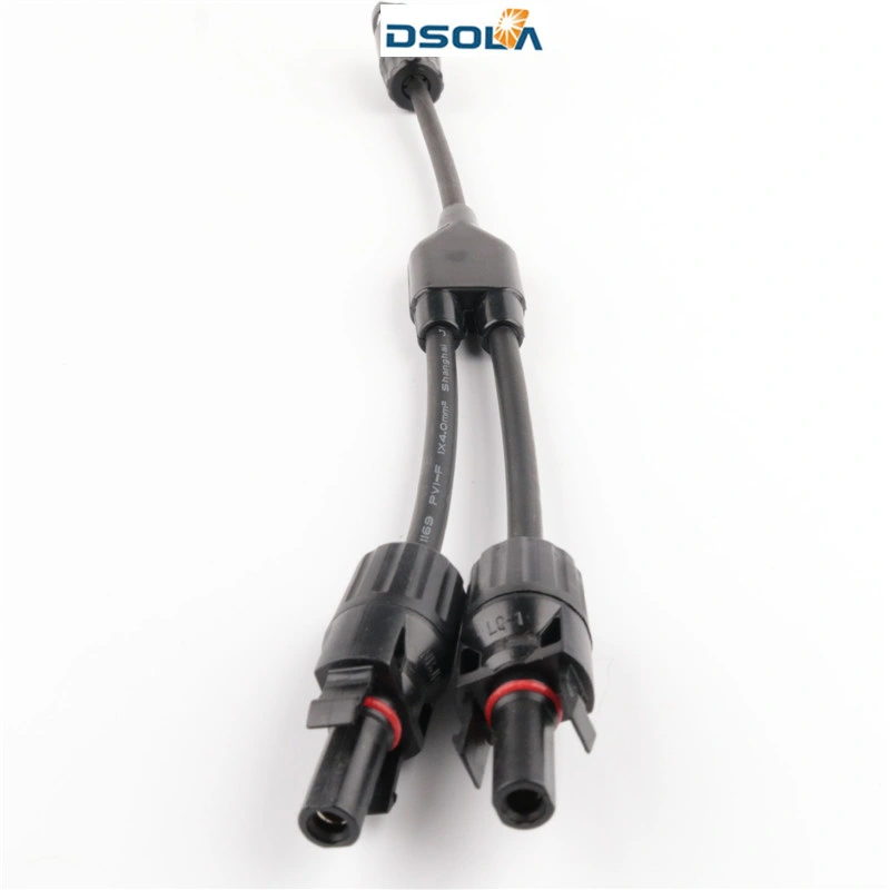 Dsola Customized Logo Nickel Copper Cable 2 Pin Solar Connector