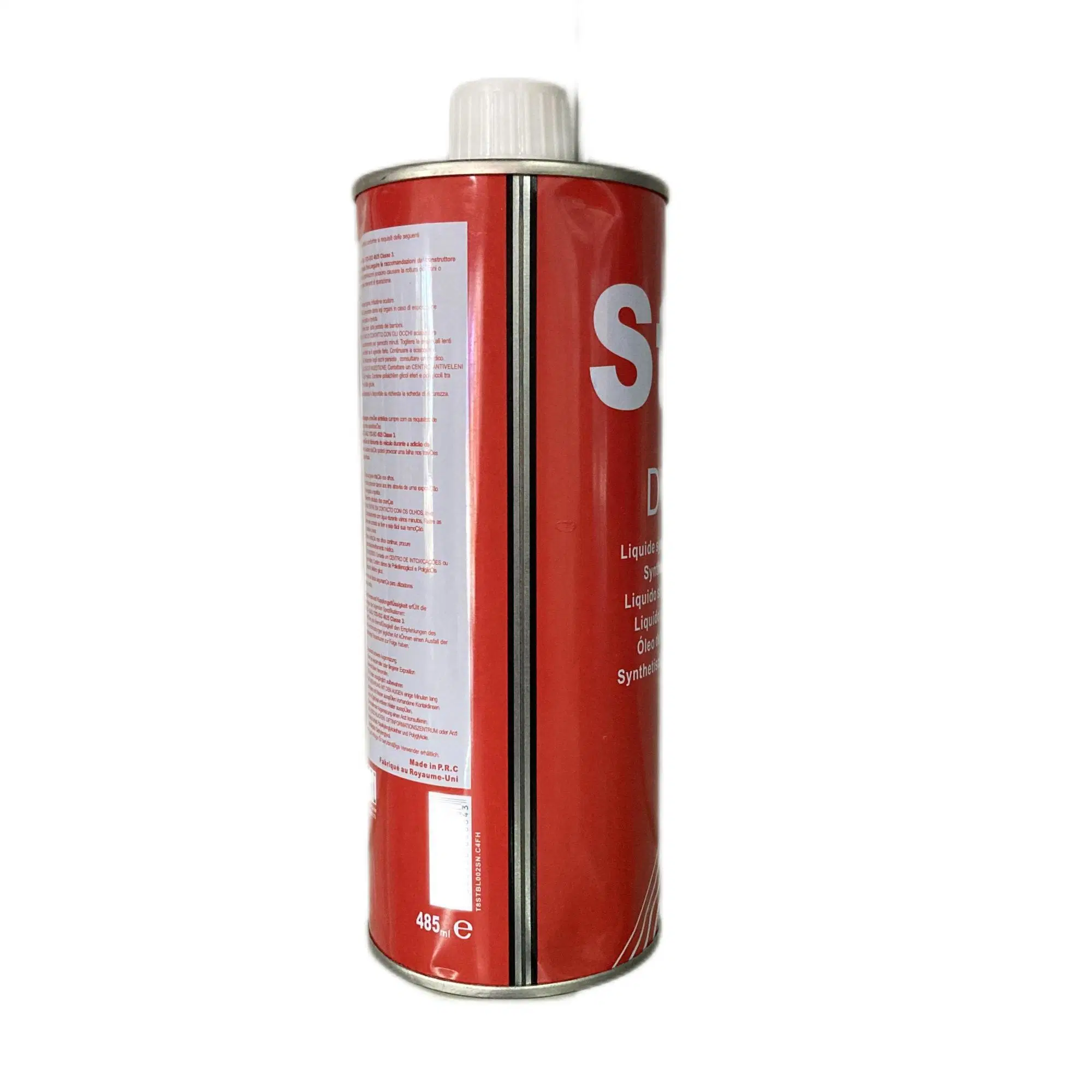 Brake Fluid DOT3 485ml 16/17cm Synthetic Iron Can Brake Oil for Motorcycle and Automobile