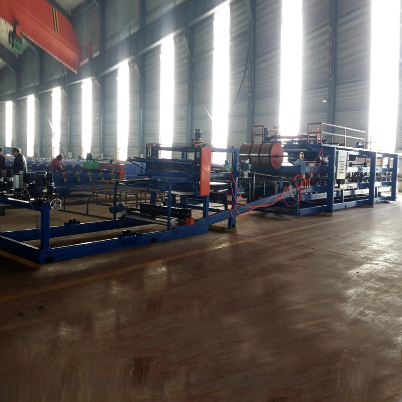 EPS and Rock Wool Roof and Cladding Use Sandwich Panel Production Line