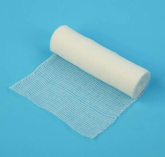 OEM Disposable Absorbent 100% Cotton Compressed Absorb Fluids Gauze Roll for Hospital Cut Edge