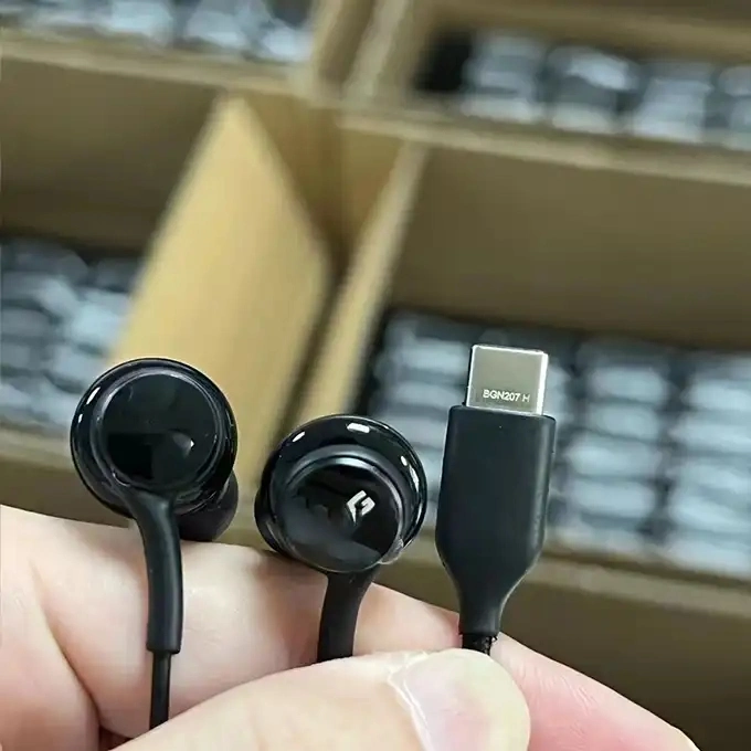 00:0100: 19view более крупный ImageAdd to CompastareOriginal Stereo Earphone Проводные наушники наушники Ig955 микрофон 3.5 мм гарнитура для Samsung S10 S9 A71 Handsf