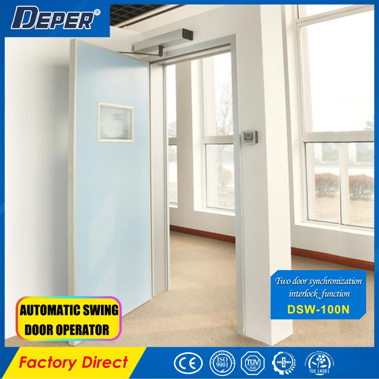 No Touch Automatic Swing Door Operator for Hospital Steel Door