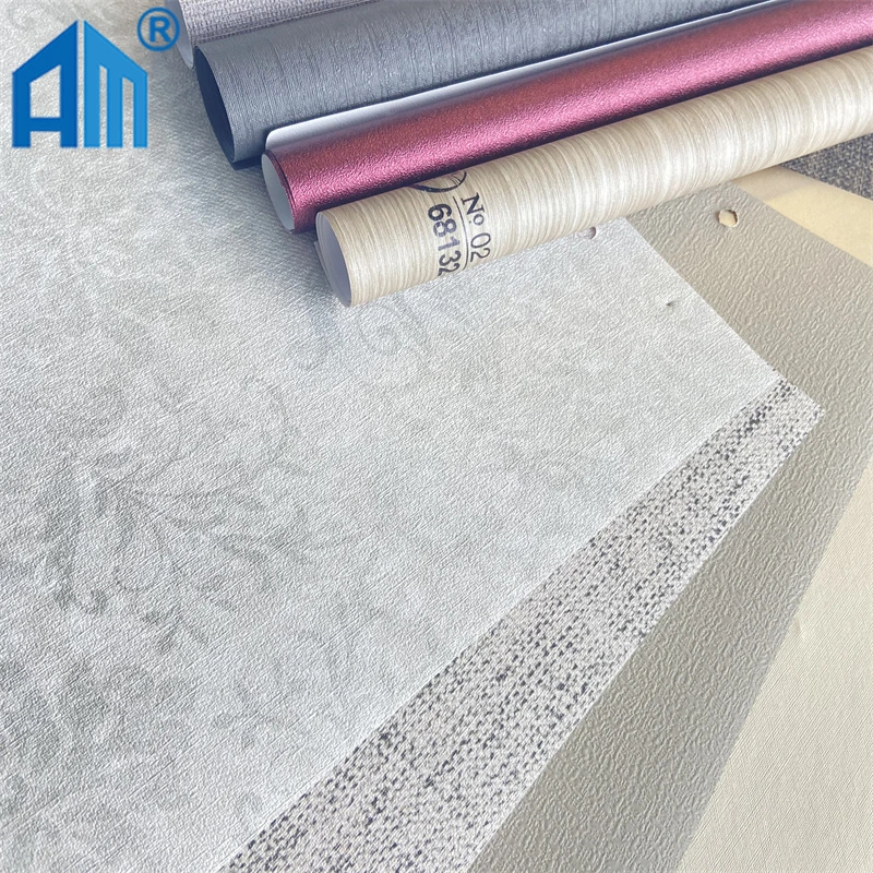 Grey Stone Design PVC Laminate Film Vacuum Membrane Press PVC for Wall Panel for Bedroom