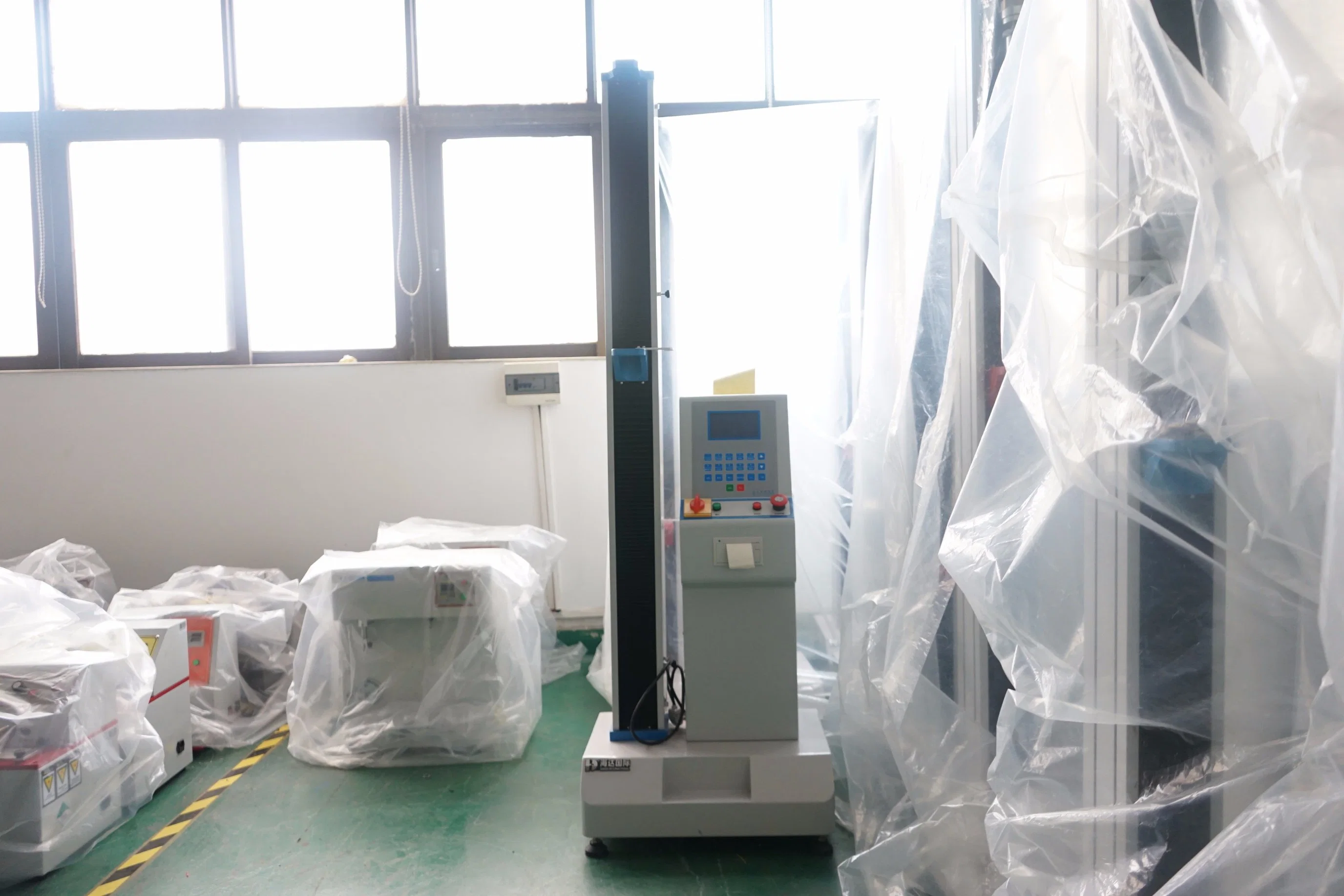 Computer Control Electronic Single Column Tensile Strength Testing Machine for Plastic Material