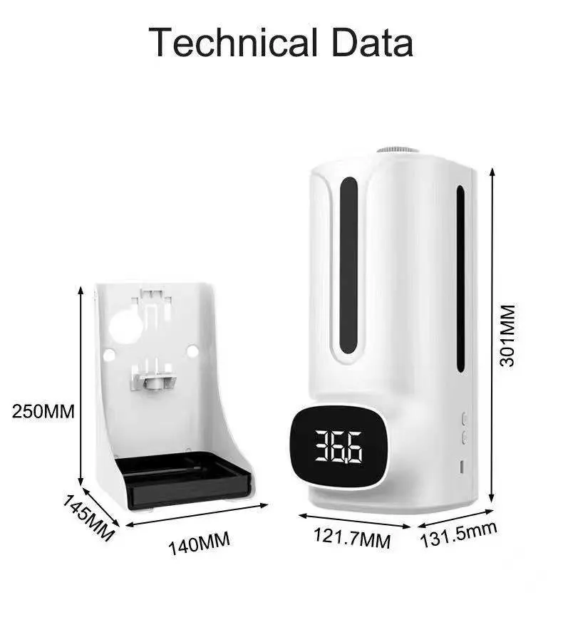 Cross-Border K9proplus Infrared Thermometer Disinfection and Temperature Measurement All-in-One Machine Large-Capacity Non-Contact Factory in Stock