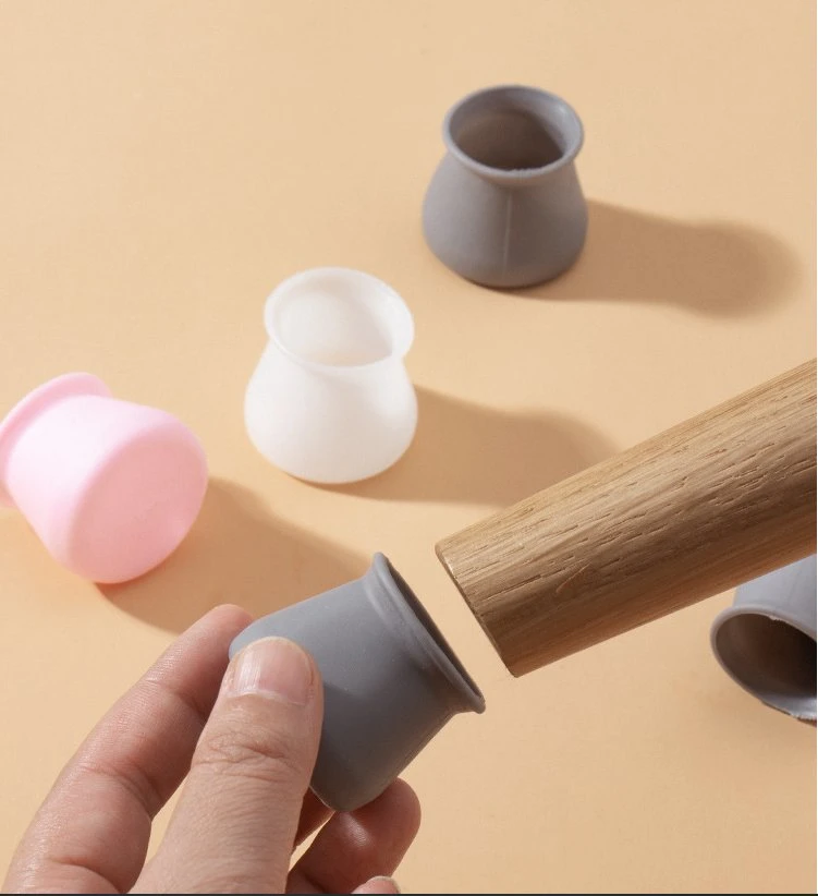 Les produits ménagers couvercle de protection en silicone de protection du pied de table et chaise